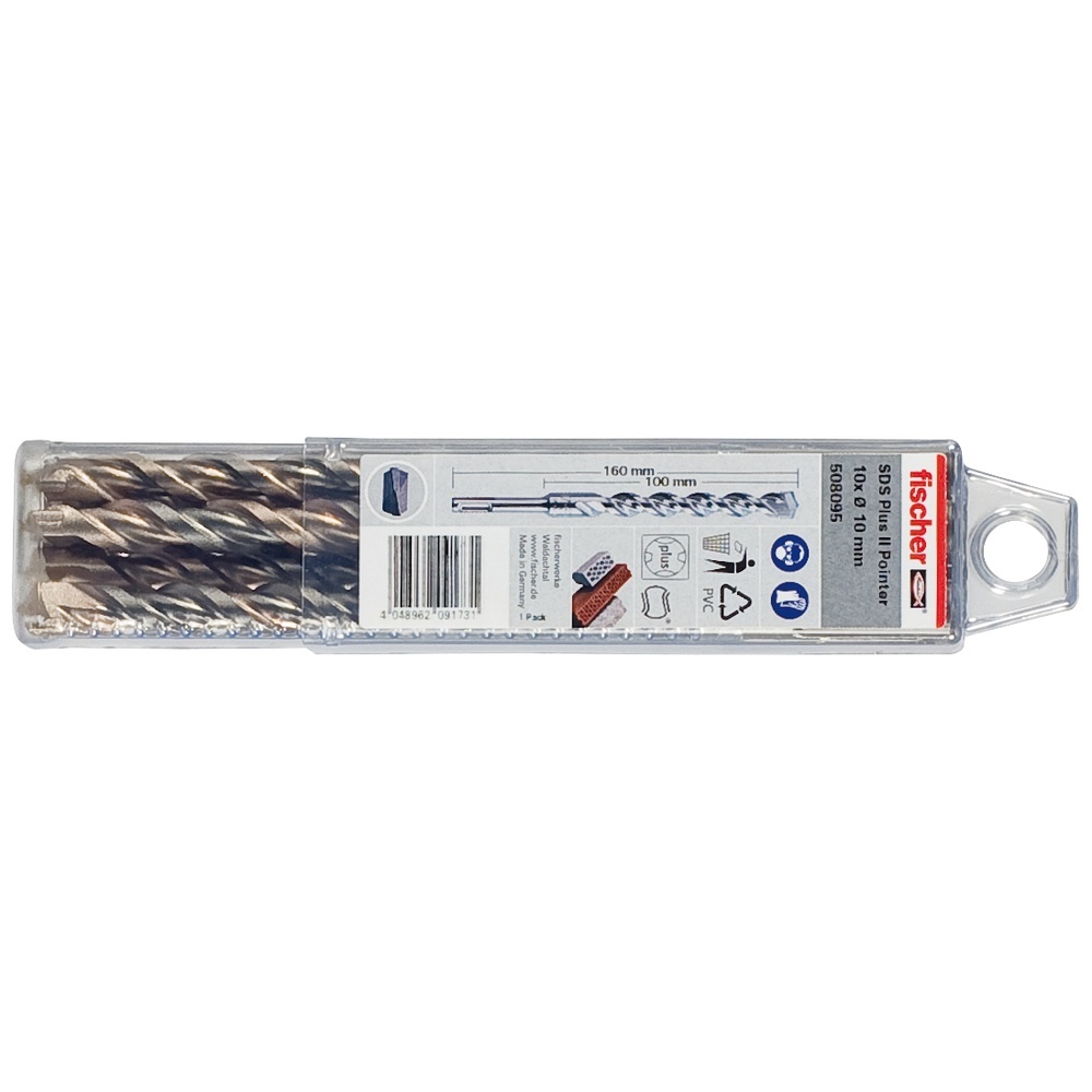 Fischer Hammerbohrer 531862 Typ SDS Plus II 8/100/160 QP