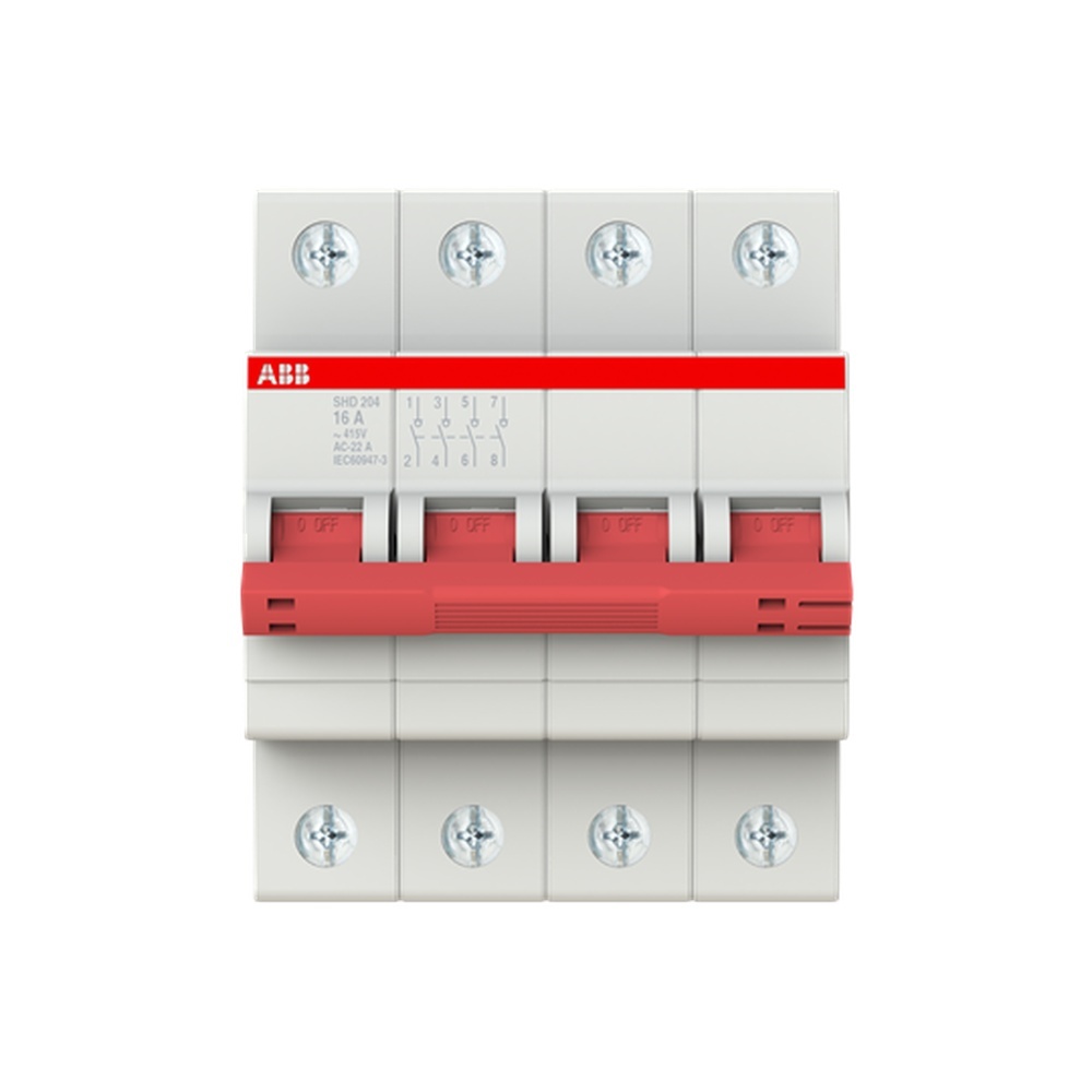 ABB Schalter für Reiheneinbau 2CDD274111R0016 Typ SHD204/16