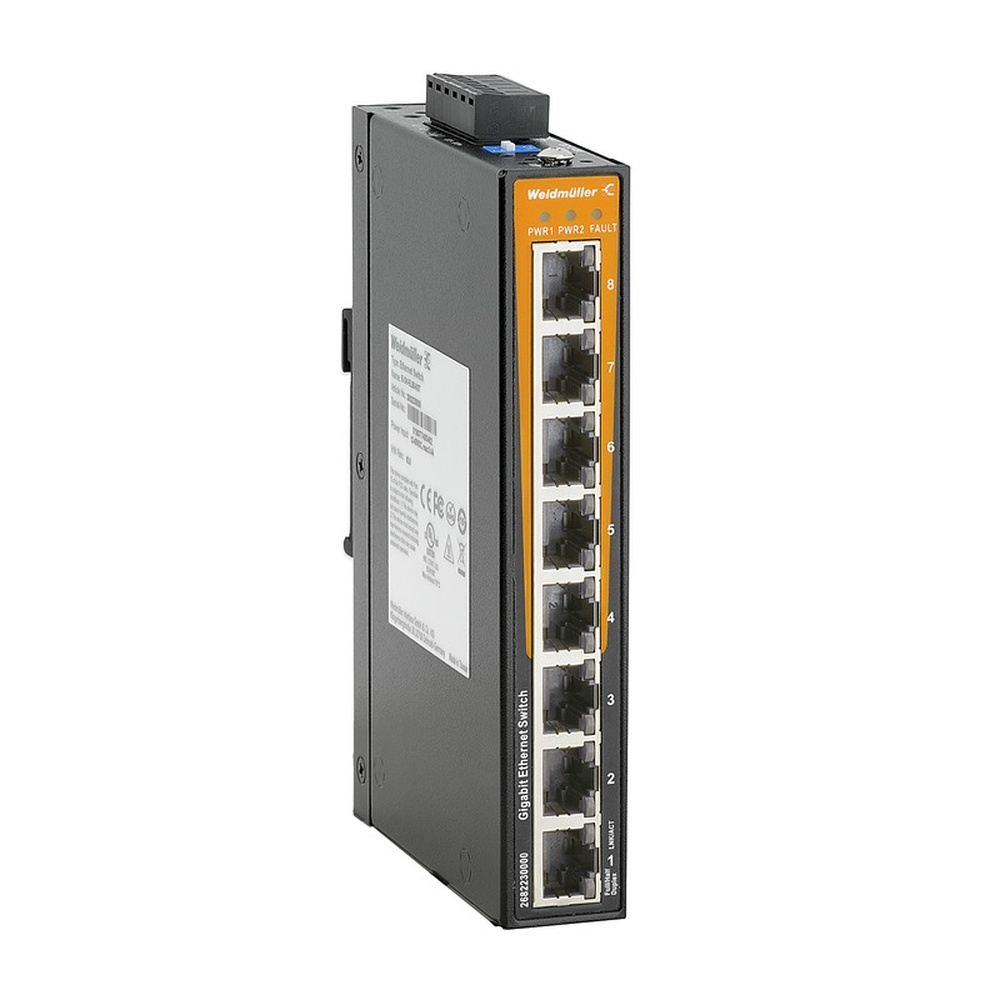 Weidmüller Netzwerk Switch 2682230000 Typ IE-SW-EL08-8GT
