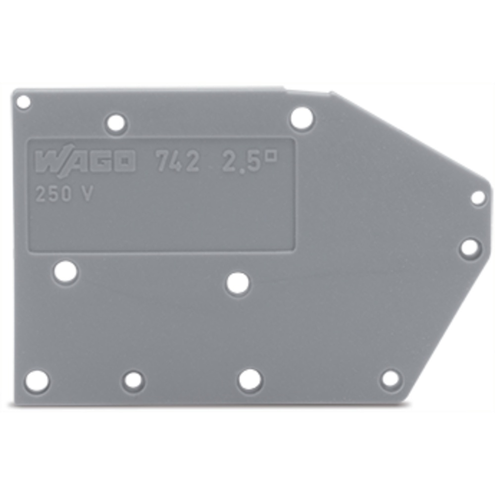 Wago Abschlussplatte 742-400