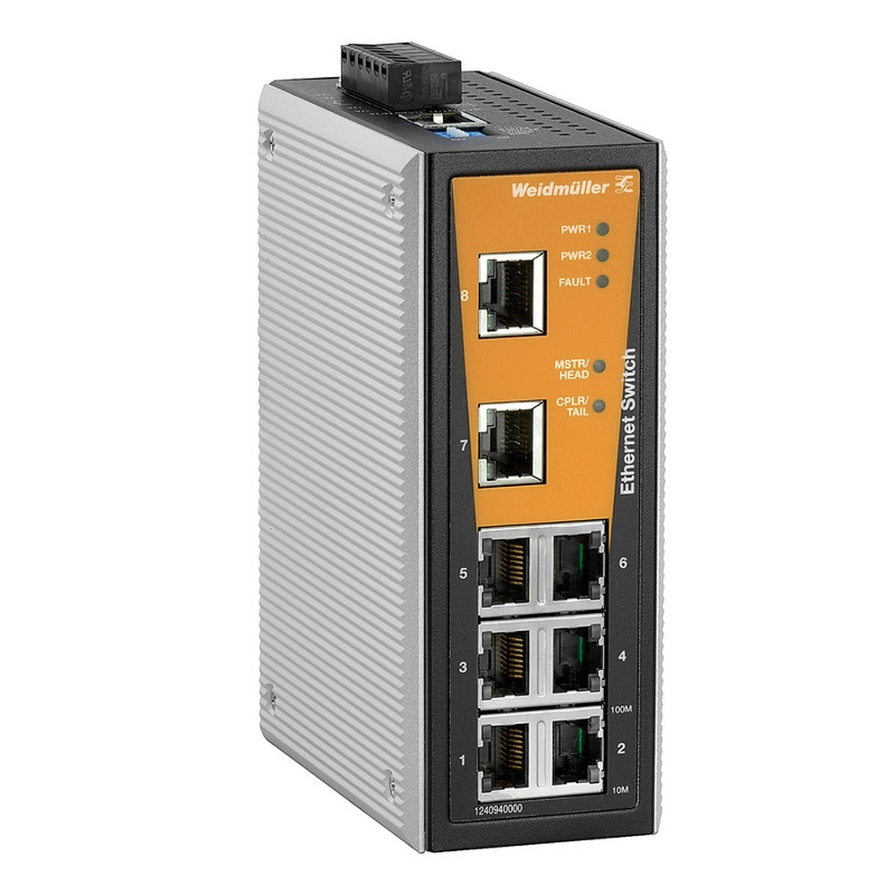 Weidmüller Netzwerk Switch 1240940000 Typ IE-SW-VL08MT-8TX