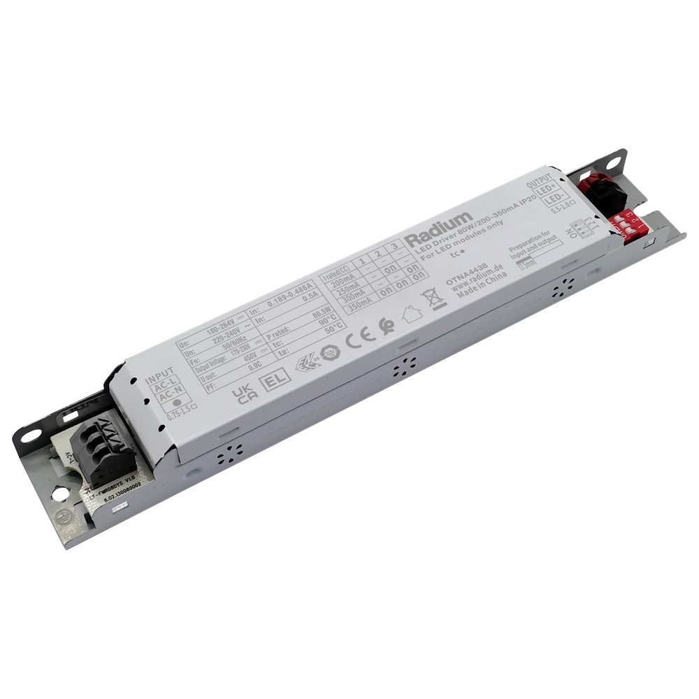 Radium Treiber OTNA4438 Typ DRIVER DC 80W/200-350mA IP20