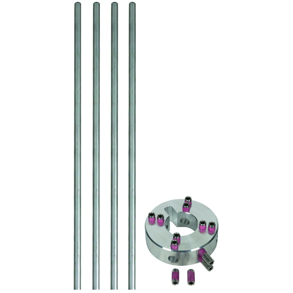 Dehn + Söhne Befestigungsset 819183 Typ BFRS D80 B35 4FSP 10 530 AL Dehn + Söhne Befestigungsset 819183 Typ BFRS D80 B35 4FSP 10 530 AL