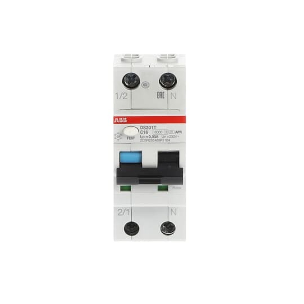 ABB Kombination FI Schalter Leitungsschutzschalter 2CSR255488R1164 Typ DS201AT-C16/0,03AP