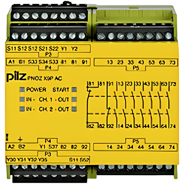 Pilz Sicherheitsschaltgerät 777606 Typ PNOZ X9P 24DC 24-240VACDC 7no 2nc 2so