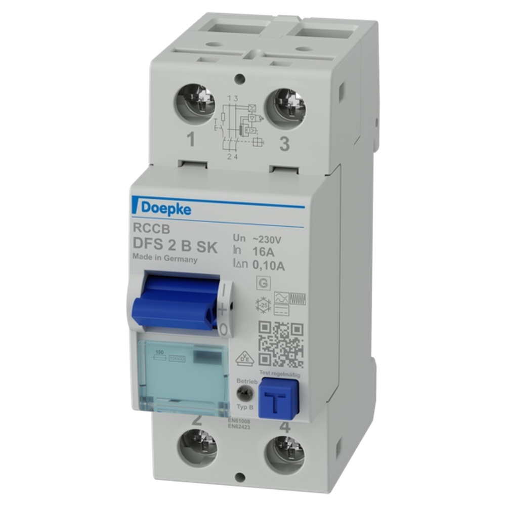 Doepke Fehlerstromschutzschalter 09115598 Typ DFS2 016-2/0,10-B SK Doepke Fehlerstromschutzschalter 09115598 Typ DFS2 016-2/0,10-B SK