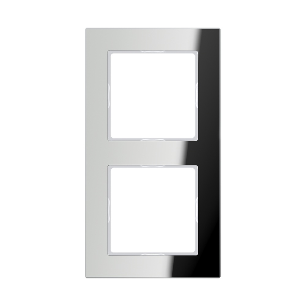 Jung Glasrahmen 2fach AC 582 GL SI