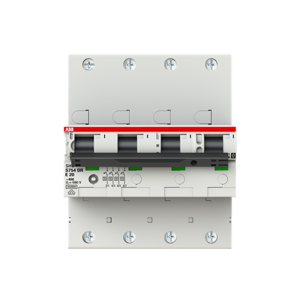 ABB Selektiver Hauptleitungsschutzschalter 2CDH784001R0202 Typ S754DR-E20