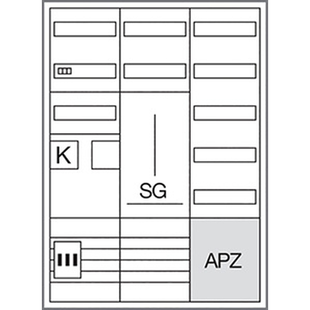Hager Komplettschrank ZB33SEQ19EN