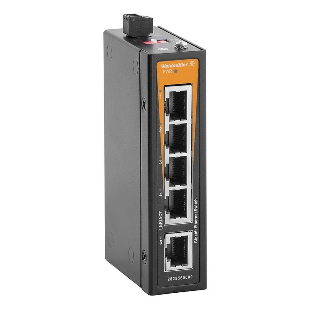 Weidmüller Netzwerk Switch 2828560000 Typ IE-SW-ELB-05-5GT
