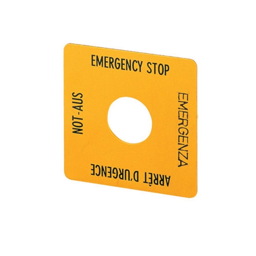 Eaton NOT AUS Schild 058874 Typ SQT1