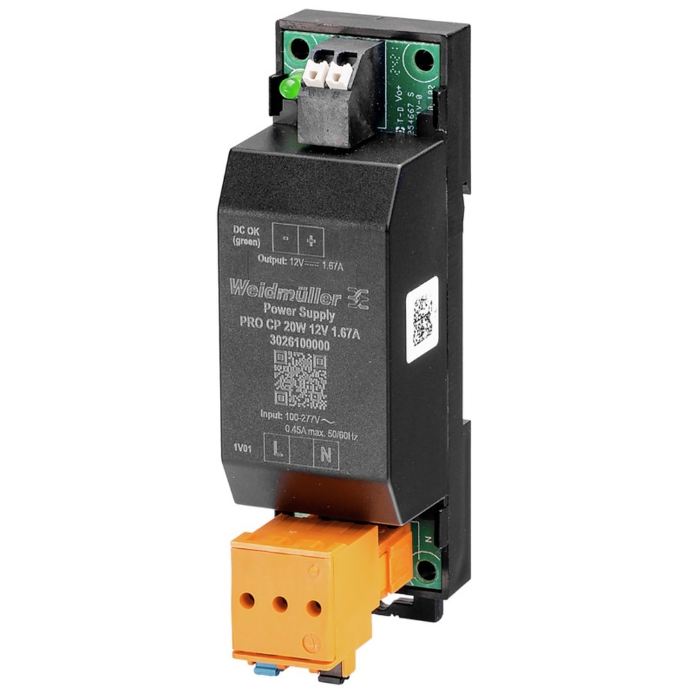 Weidmüller Gleichstromversorgung 3033220000 Typ PRO CP 20W 24V 0.8A