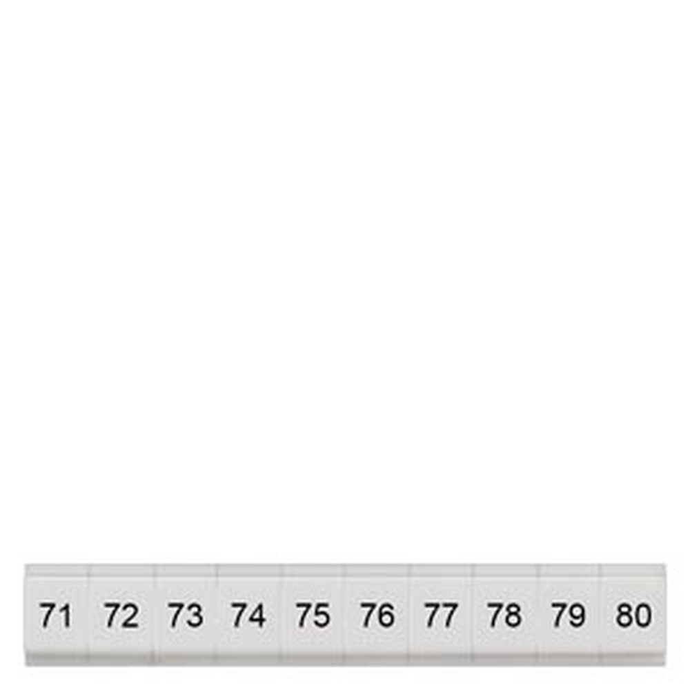 Siemens Bezeichnungsschild 8WH8121-1AB75 Siemens Bezeichnungsschild 8WH8121-1AB75