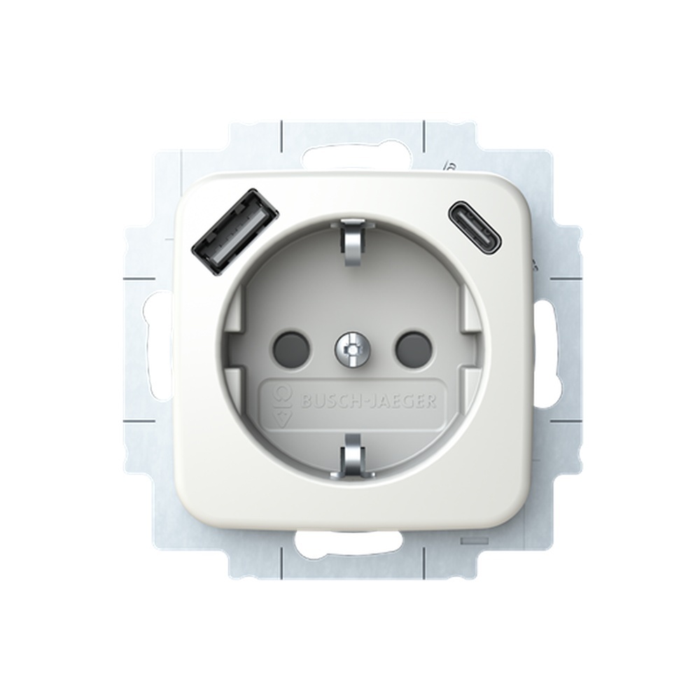 Busch-Jaeger SCHUKO Steckdose USB 20 EUCB2USBAC-214 Nr. 2CKA002011A6296