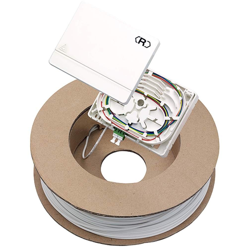 Rutenbeck FTTH Anschlussset 228111470 Typ FTTH-Anschlussset 2xLC-D OS2 APC 70m