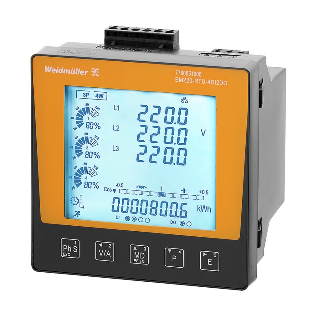 Weidmüller Messgerät 7760051005 Typ EM220-RTU-4DI2DO