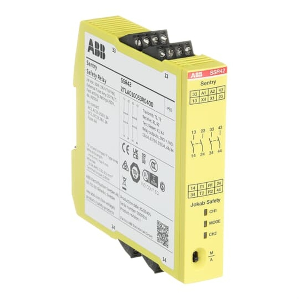 ABB Gerät zur Überwachung von sicherheitsgerichteten Stromkreisen 2TLA010053R0400 Typ Sentry SSR42
