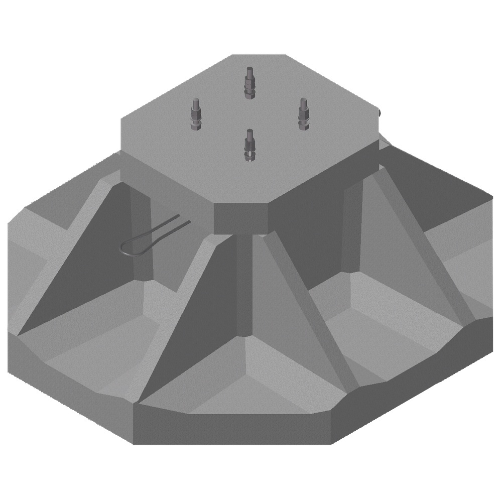 Dehn + Söhne Köcherfundament 103030 Typ KÖFU I TBM FP400 Dehn + Söhne Köcherfundament 103030 Typ KÖFU I TBM FP400