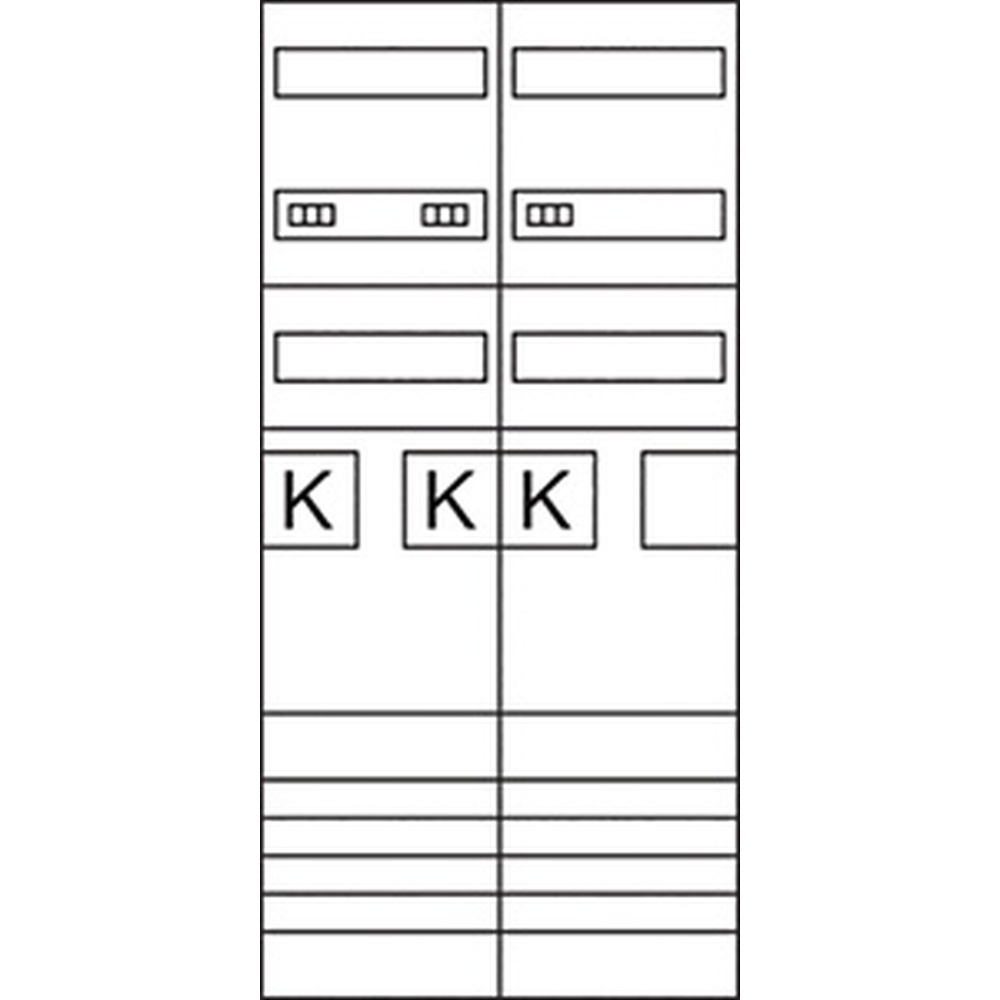 Hager Komplettfeld ZK3EN28