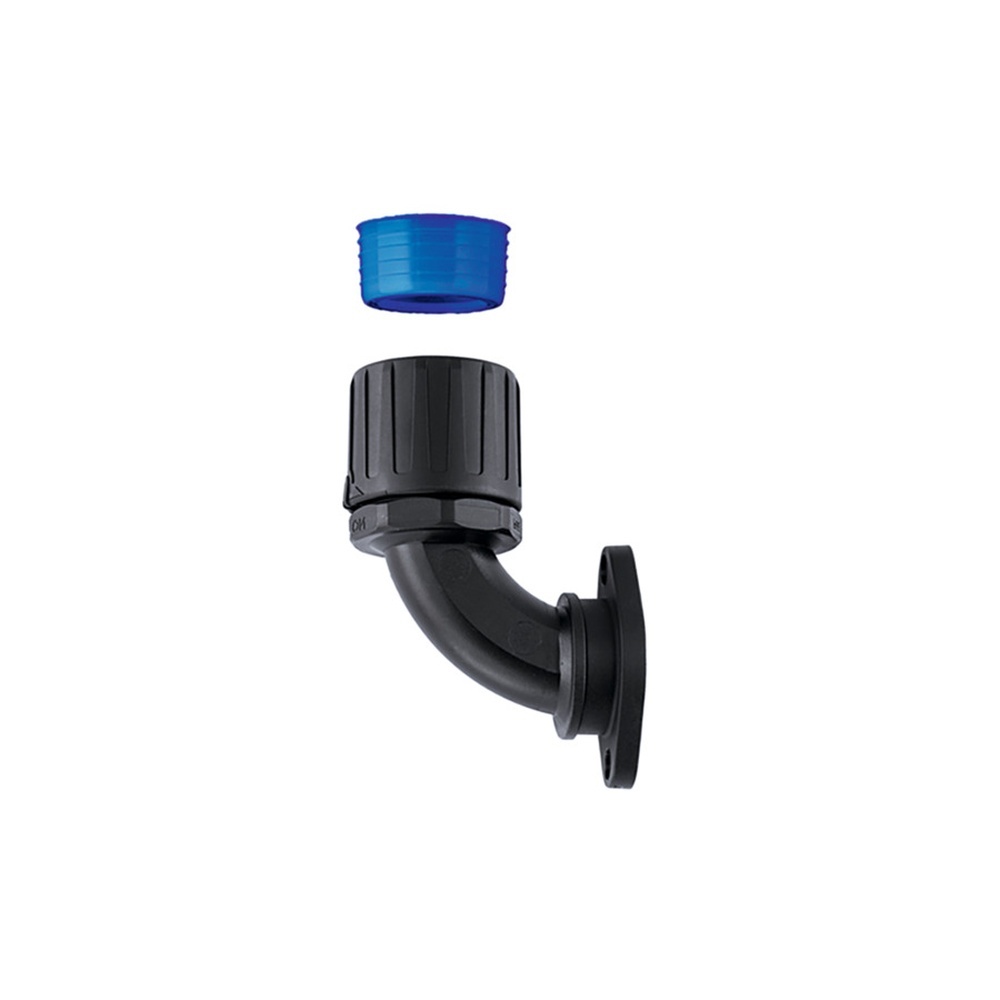 Hellermann Kunststoffverschraubung 166-23004 Typ HGL42-90FL PA66/TPE BK 2