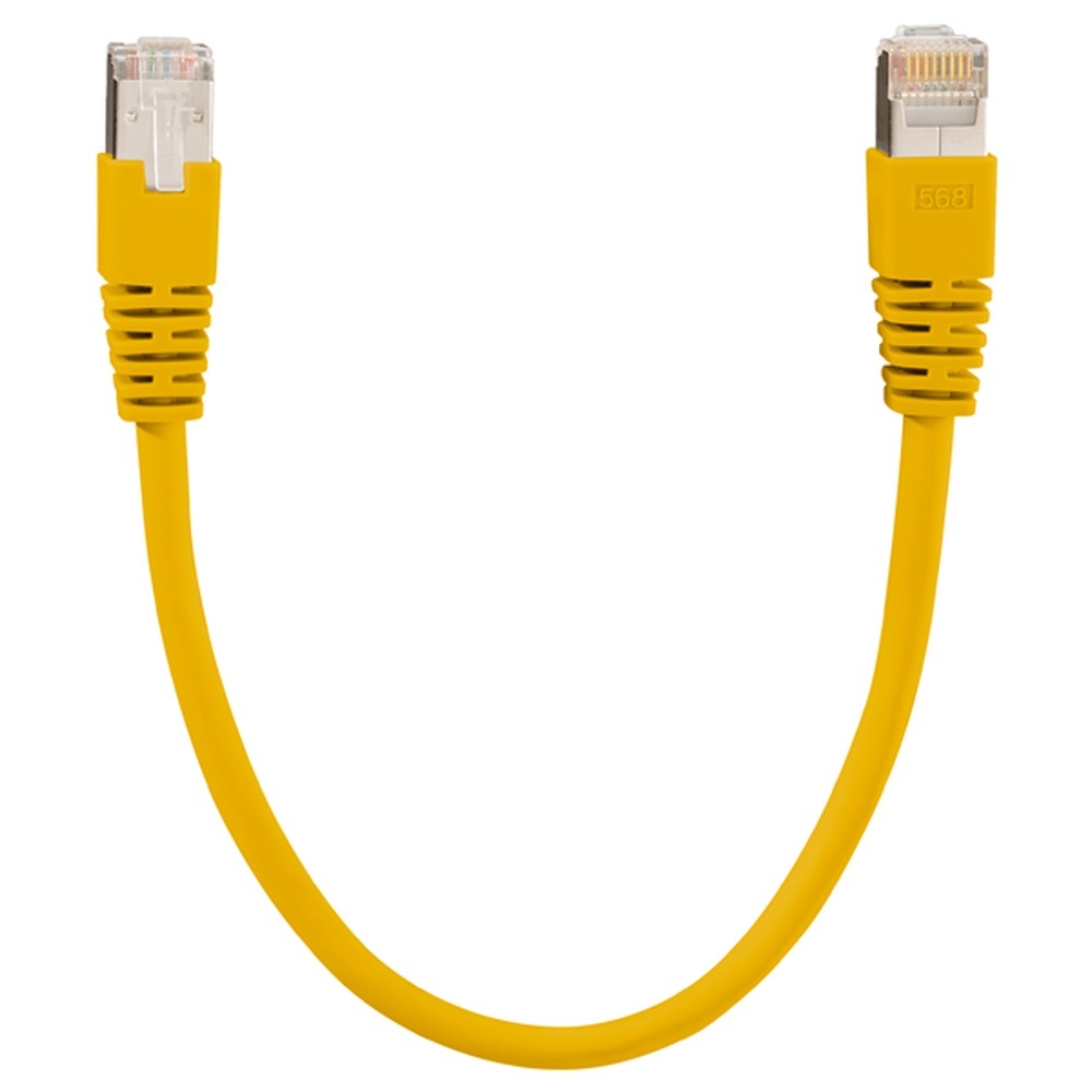 Rutenbeck Patchkabel 21500410 Typ PK Cat.6A iso 1,0 m gelb