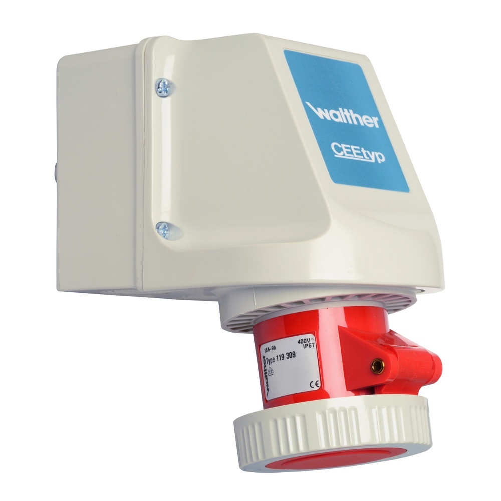 Walther-Werke Wasserdichte Wandsteckdose 119309 Walther-Werke Wasserdichte Wandsteckdose 119309