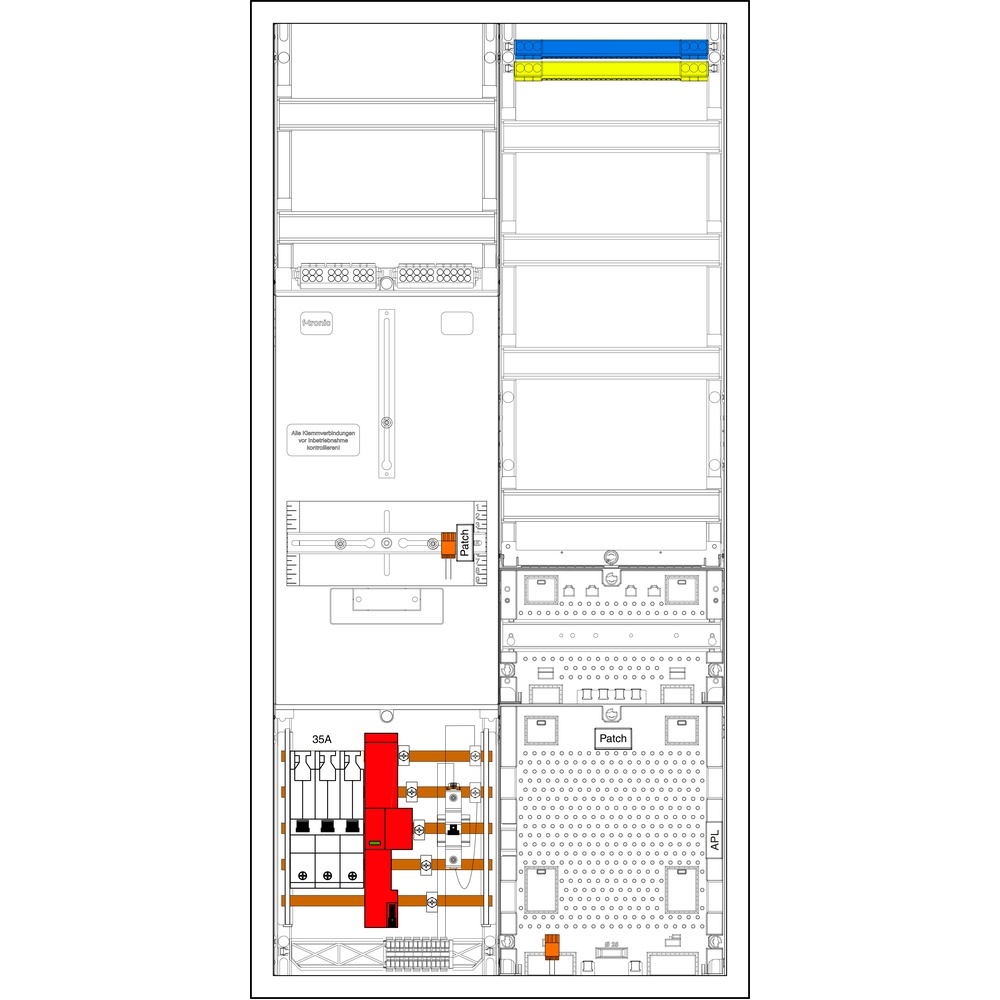f-tronic Sammelschienenklemmen 7190093 Typ 3HZ721APZRFZ35B6ÜS