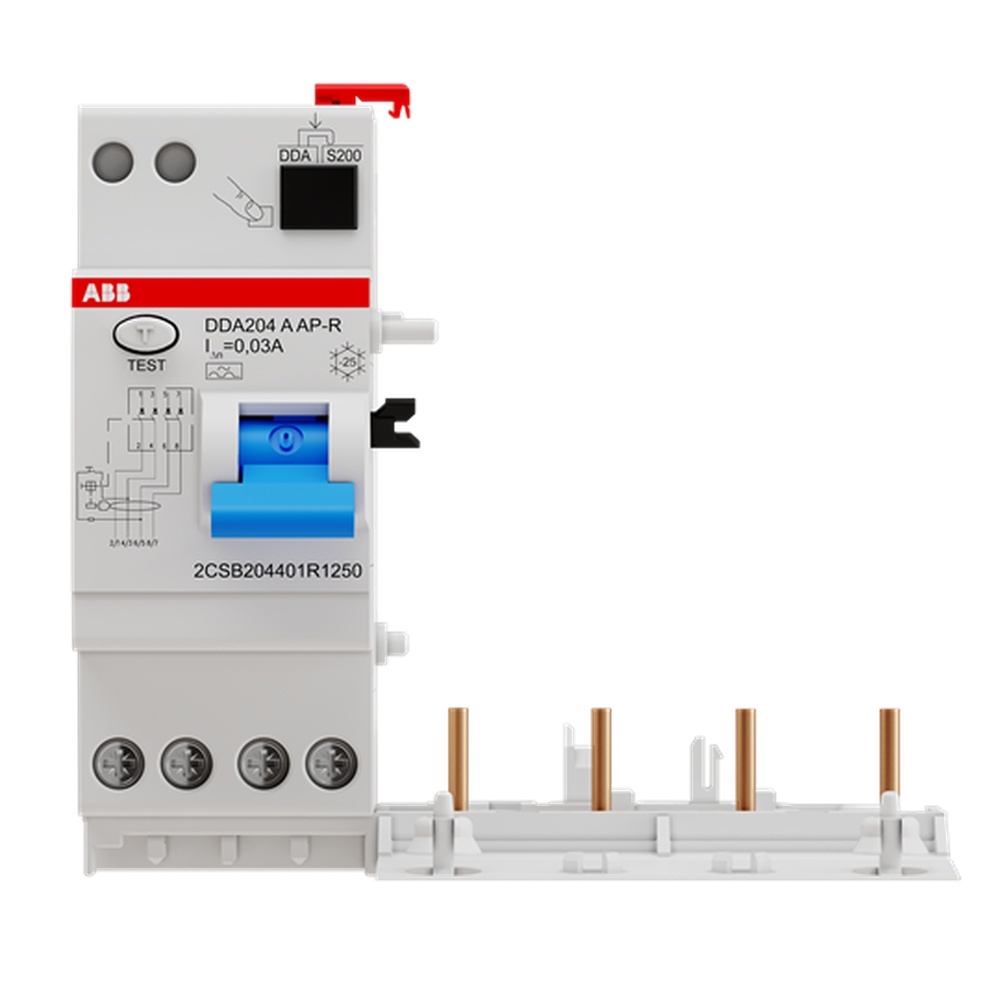 ABB Fehlerstromschutzblock 2CSB204401R1250 Typ DDA204A-25/0,03AP-