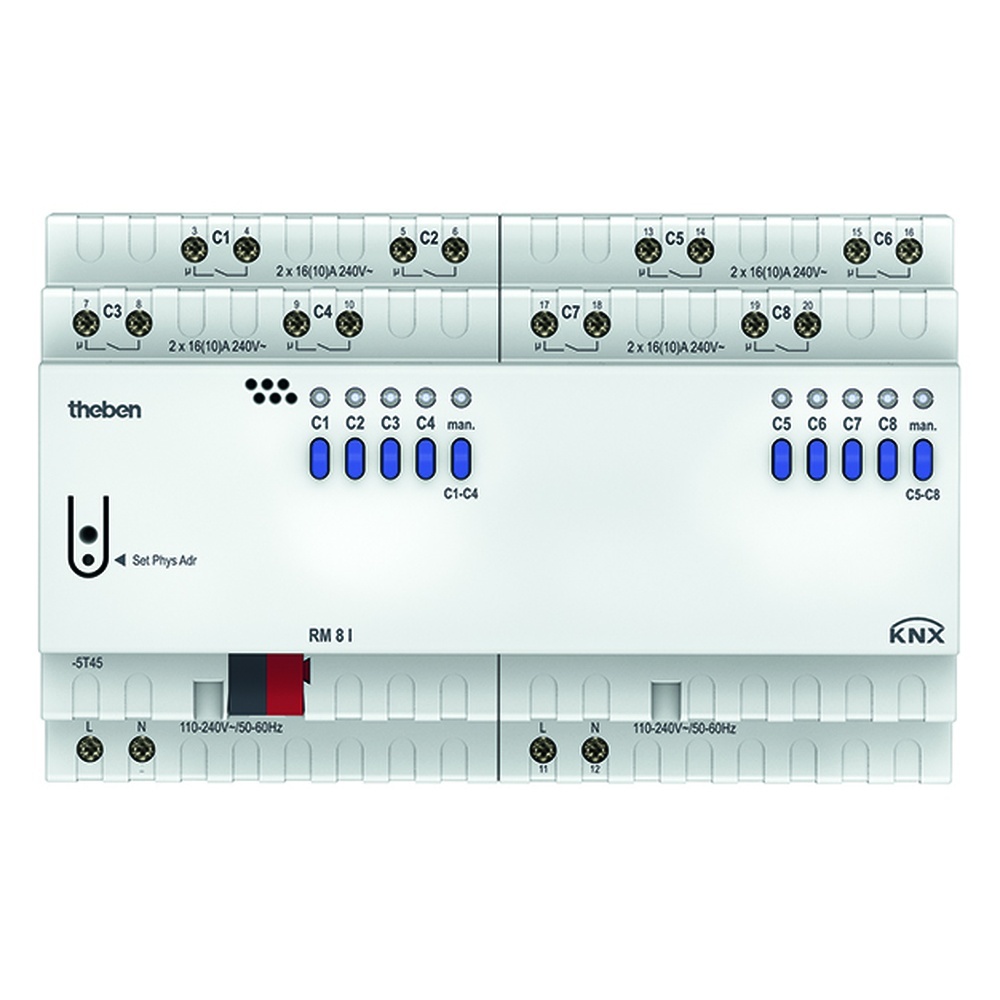 Theben KNX Schaltaktor 4940215 Typ RM 8 I KNX