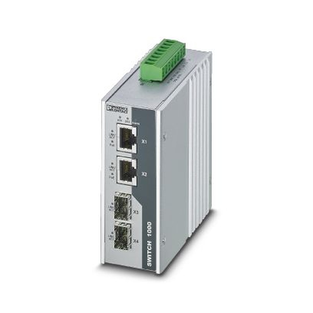 Phoenix Contact Industrial Ethernet Switch 1026765 Typ FL SWITCH 1000T-2POE-GT-2SFP