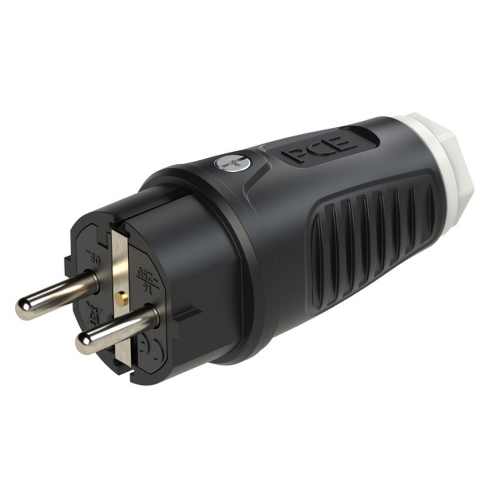 PC Electric Schutzkontaktstecker 0512-sw