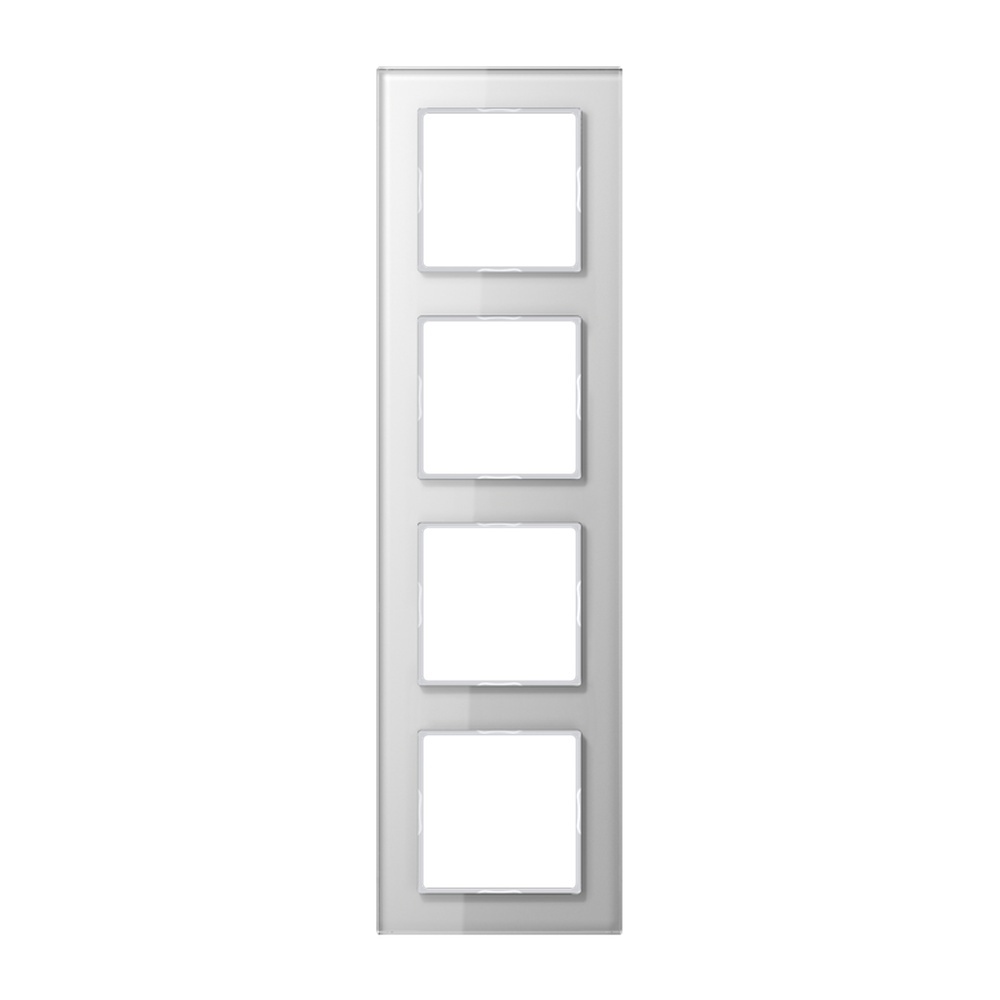 Jung Glasrahmen 4fach AC 584 GL WW