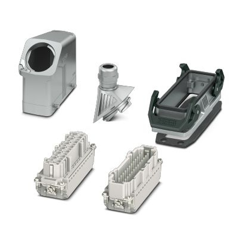 Phoenix Contact Steckverbinder Set 1411490 Typ HC-EVO-B24PT-BWD-HH-M32ELC-AL