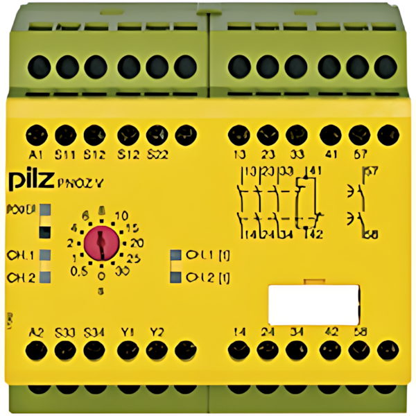 Pilz Sicherheitsschaltgerät 774790 Typ PNOZ V 30s 24VDC 3n/o 1n/c 1n/o t