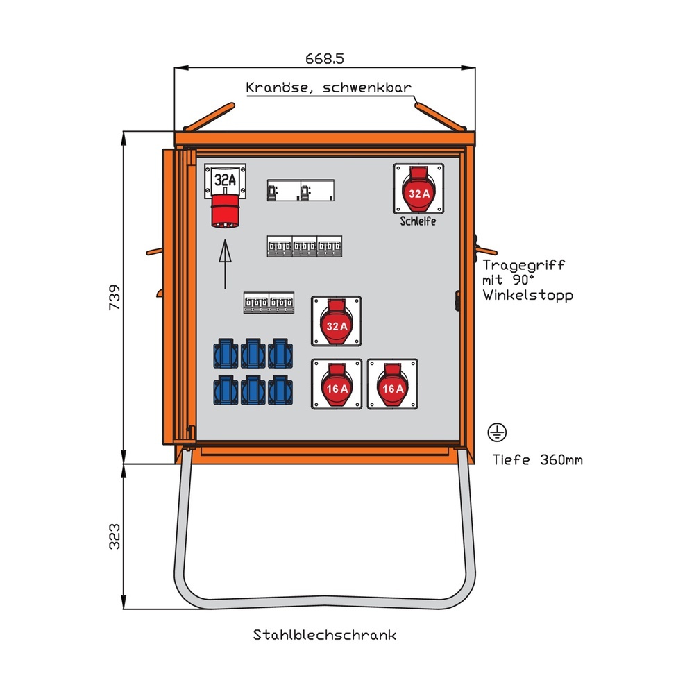 Walther-Werke Endverteiler 22kVA WEV0795R1