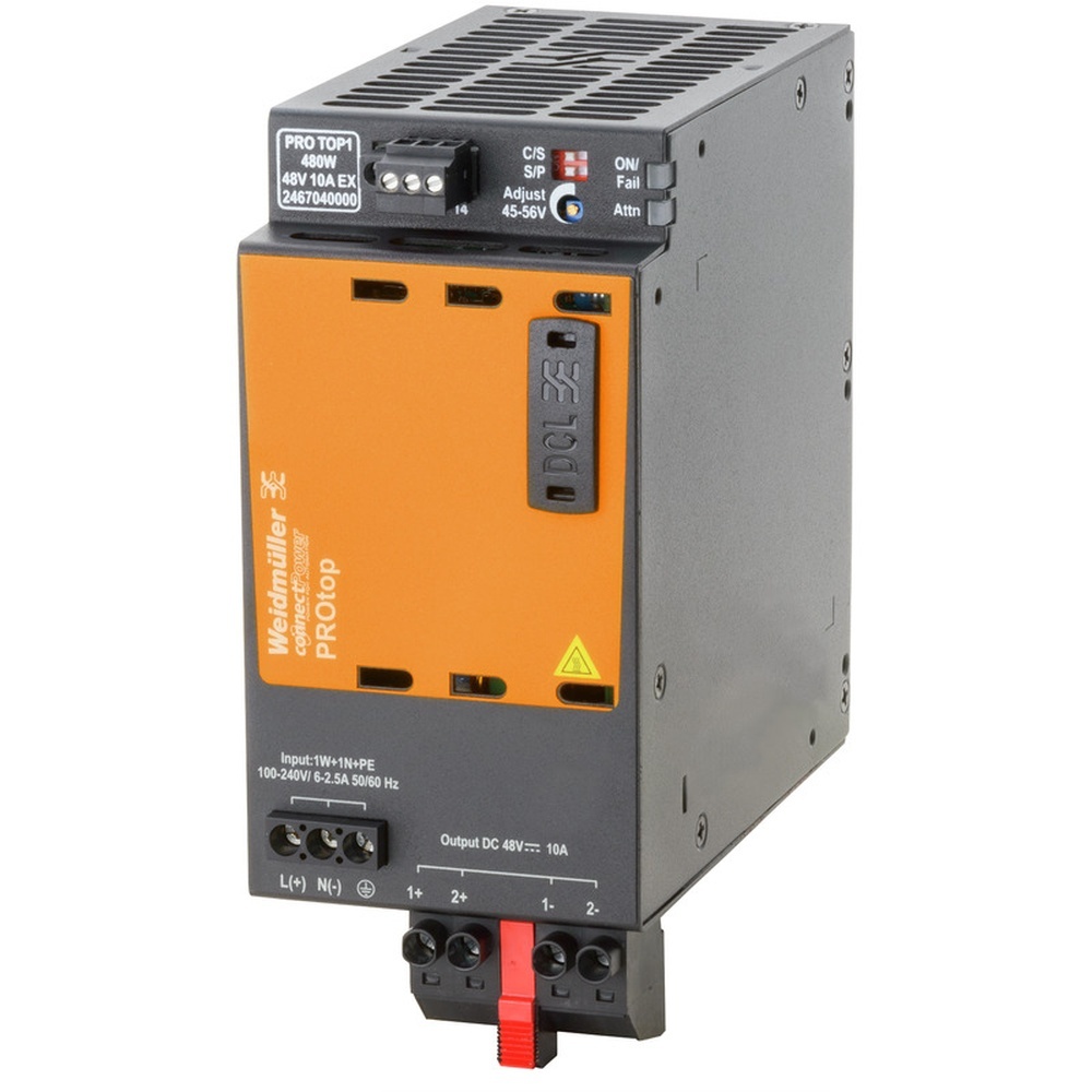 Weidmüller Gleichstromversorgung 2467040000 Typ PRO TOP1 480W 48V 10A EX