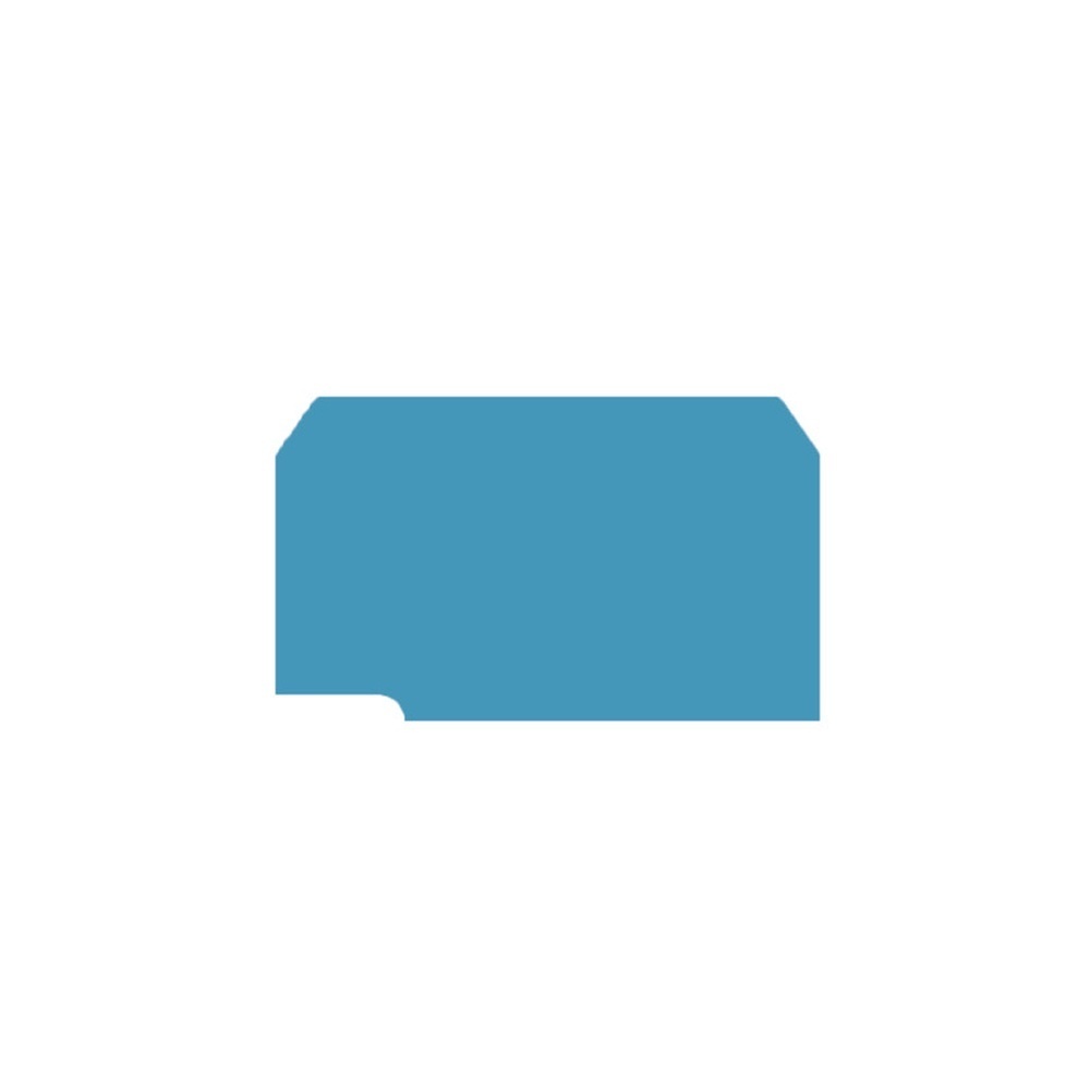 Weidmüller Abschlussplatte 0211380000 Typ AP SAKR BL