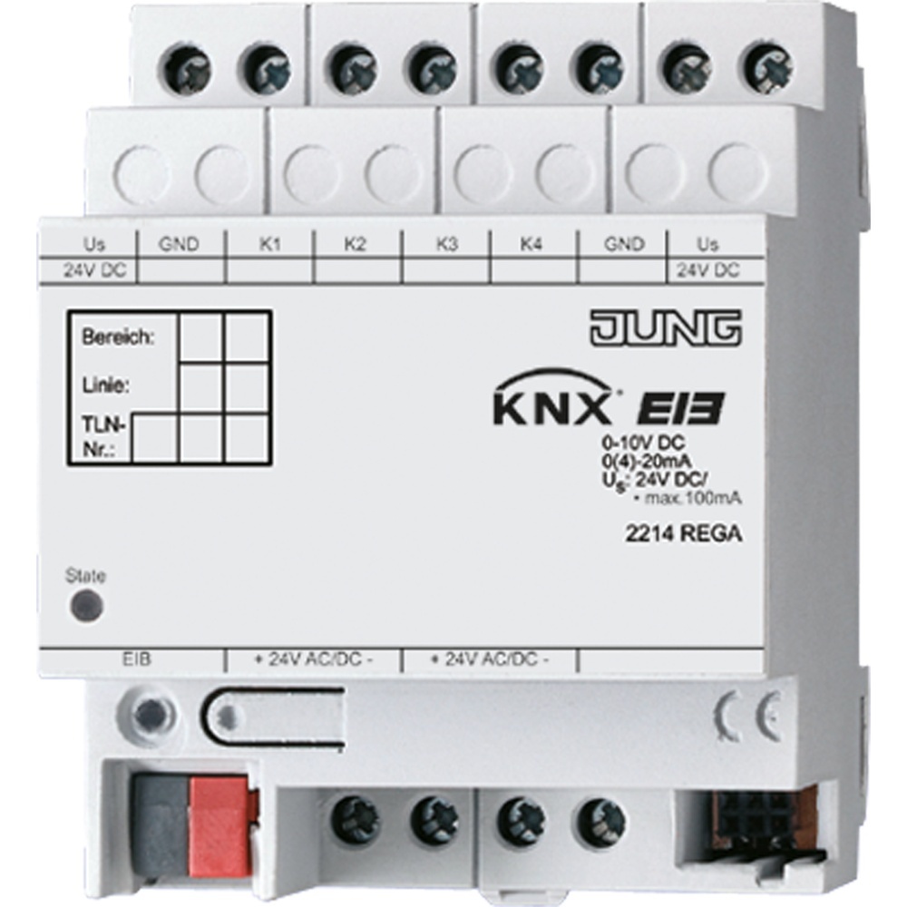 Jung Analogeingang 4fach 2214 REG A