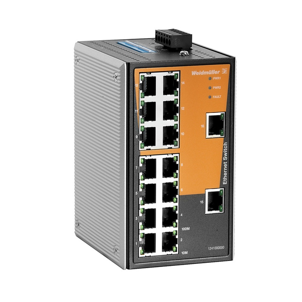 Weidmüller Netzwerk Switch 1241000000 Typ IE-SW-VL16-16TX