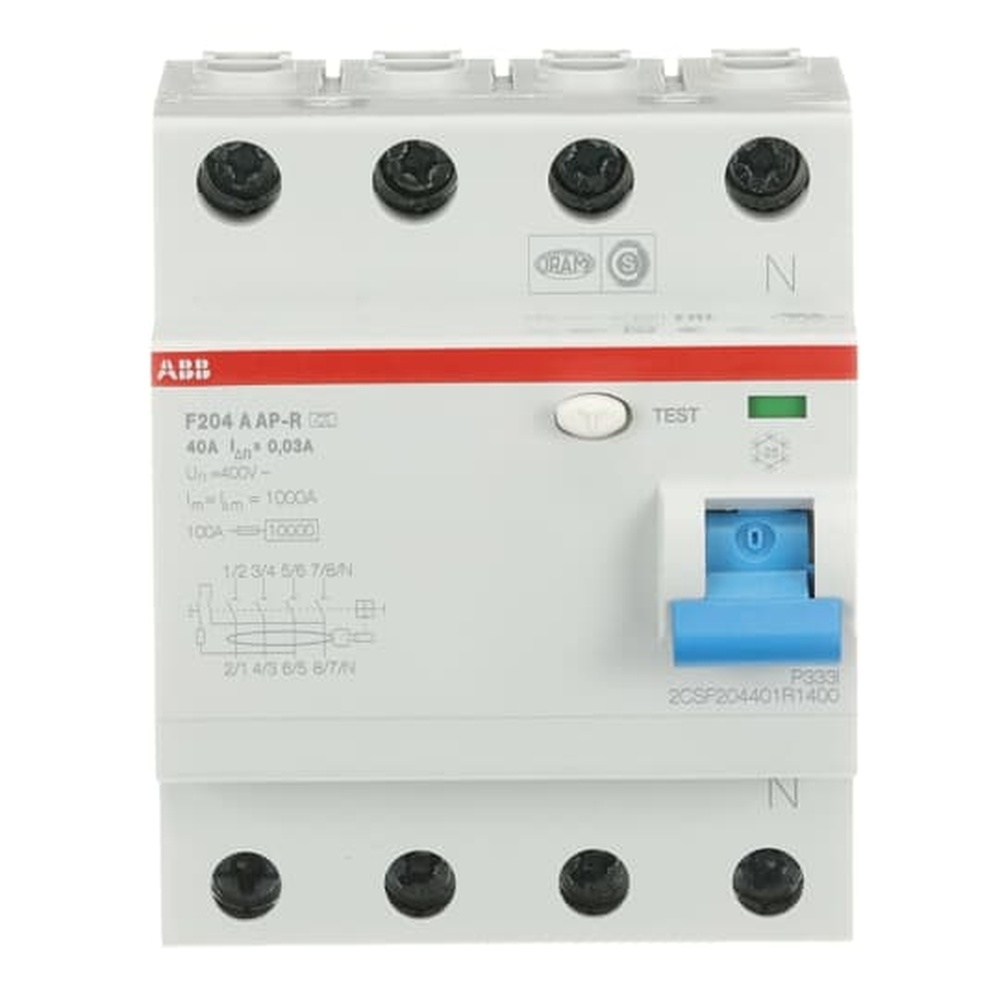 ABB Fehlerstrom Schutzschalter 2CSF204401R1400 Typ F204A-40/0,03AP-R
