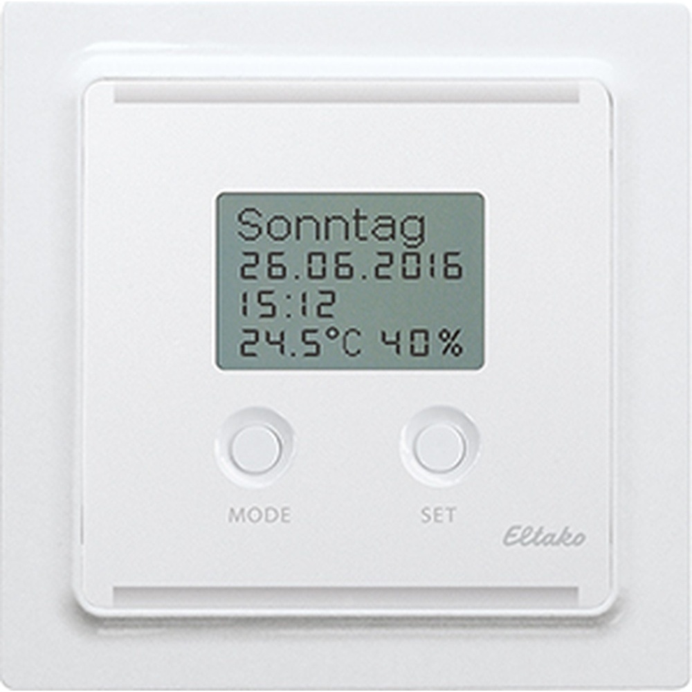 ELTAKO Funk Uhren Thermo Hygrostat 30055804 Typ FUTH55ED/230V-pm