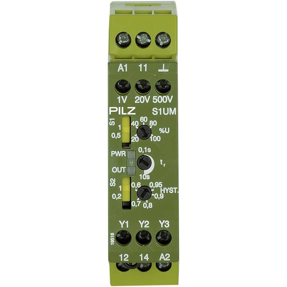 Pilz Spannungsüberwachungsrelais 827250 Typ S1UM 110-130VAC UM 0.1-500VAC/DC Pilz Spannungsüberwachungsrelais 827250 Typ S1UM 110-130VAC UM 0.1-500VAC/DC