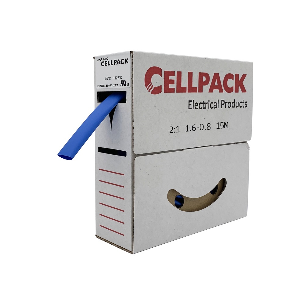 Cellpack Warmschrumpfschlauch 127029 Typ SB/1.6-0.8/BU/15m
