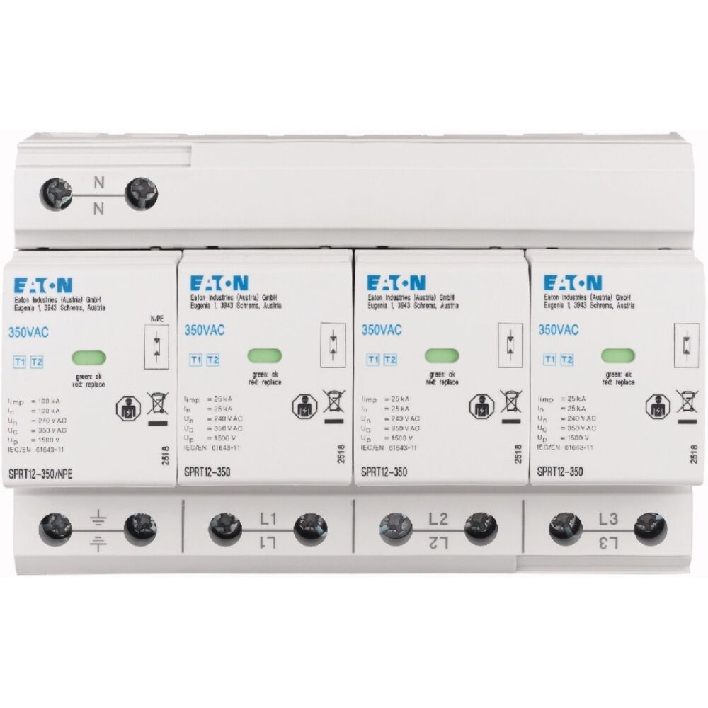 Eaton Kombi Ableiter 195236 Typ SPRT12-350/3+NPE-AX
