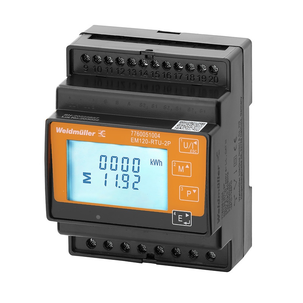 Weidmüller Messgerät 7760051004 Typ EM120-RTU-2P
