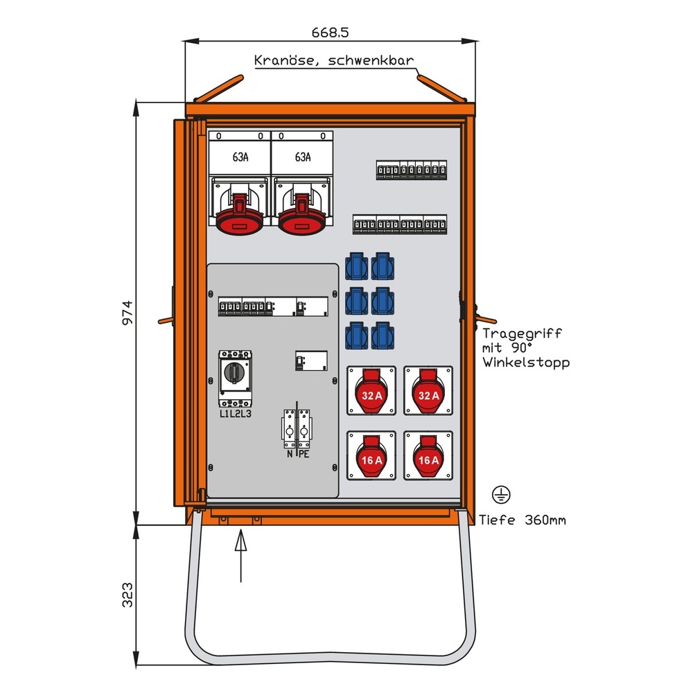 Walther-Werke Verteilerschrank 69kVA WV0434R1
