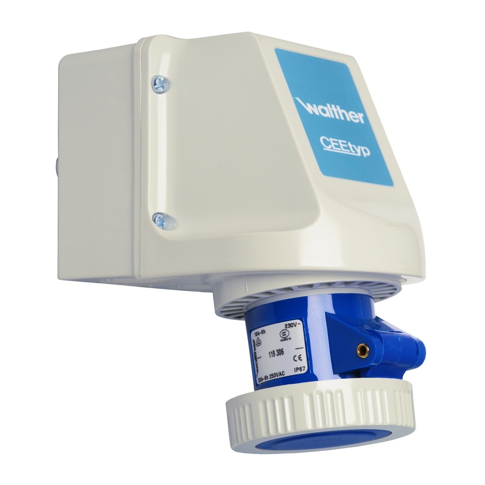 Walther-Werke Wasserdichte Wandsteckdose 119306 Walther-Werke Wasserdichte Wandsteckdose 119306