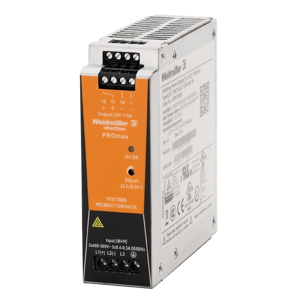 Weidmüller Stromversorgung 1478170000 Typ PRO MAX3 120W 24V 5A