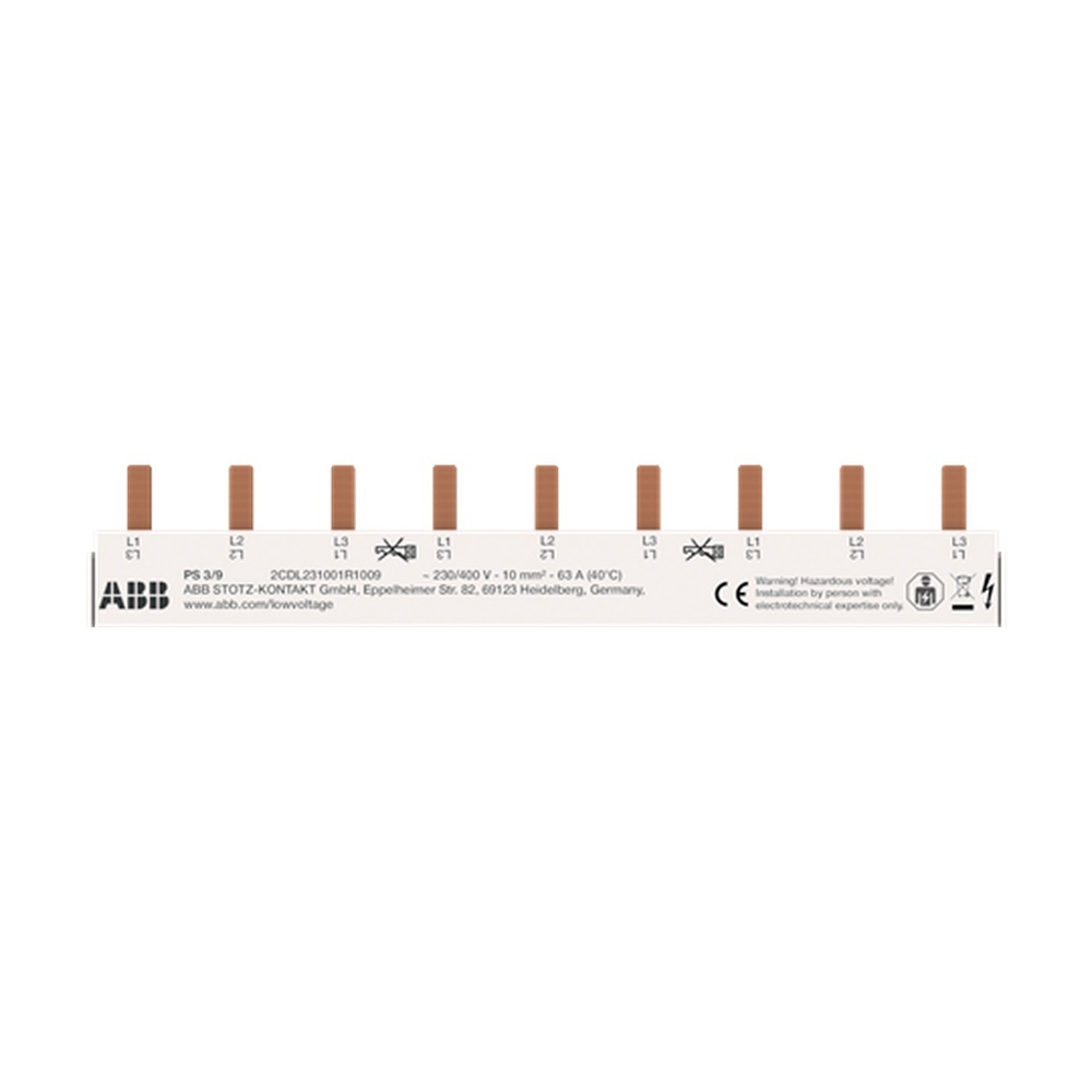 ABB Phasenschiene 2CDL231001R1009 Typ PS3/9