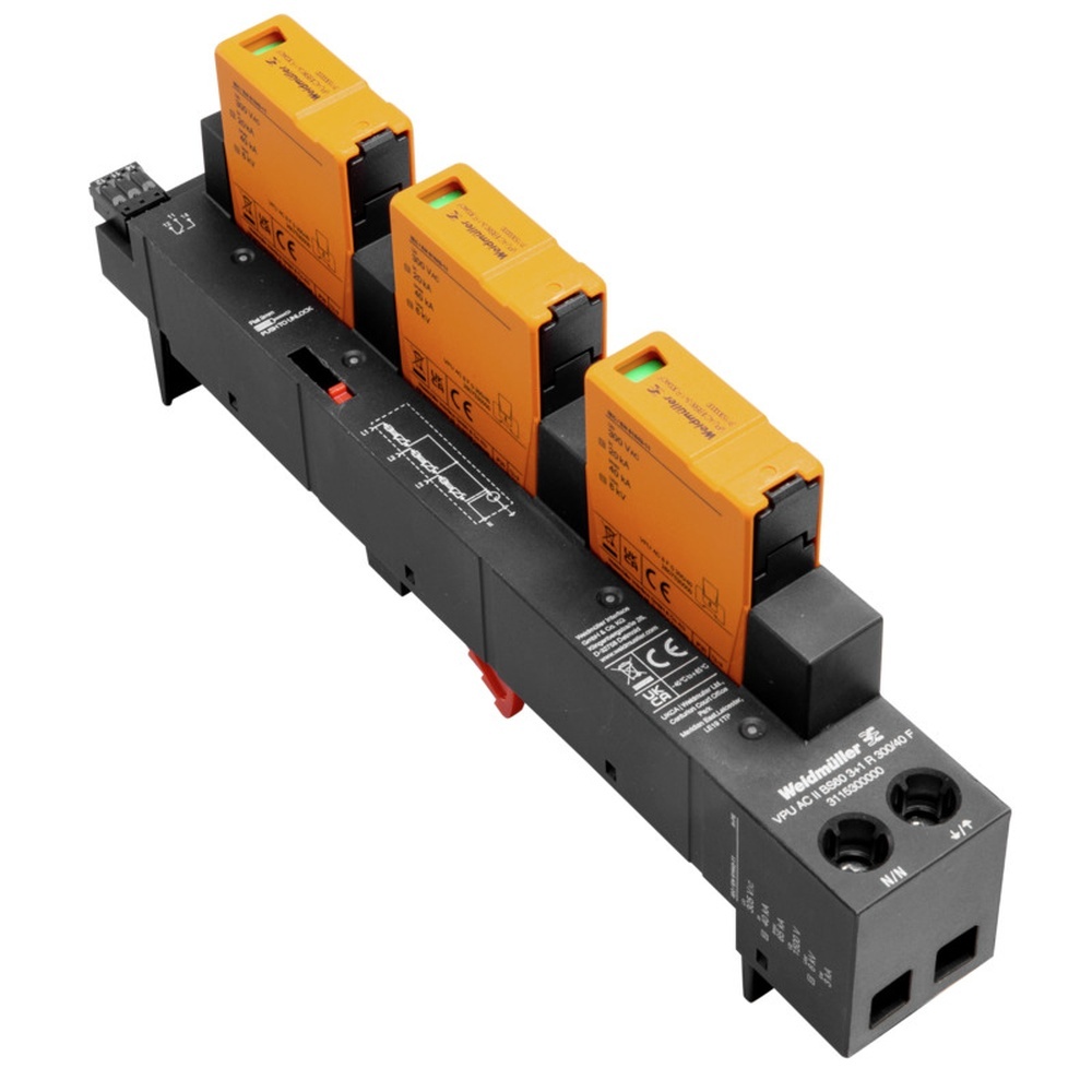 Weidmüller Überspannungsableiter 3115340000 Typ VPU AC II BS60 3 R 300/40 F